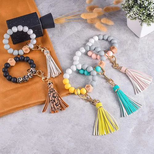Miniatura 6 de Llavero pulsera Cadenas de pulsera con cuentas de silicona