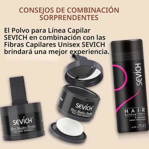 Miniatura 7 de Sevich - Sombra instantánea en polvo para línea capilar de cobertura rápida, corrector rápido de raíz de canas finas, cejas y barba, resistente al