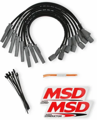MSD 31633 Super Conductor Juego de cables de bujía, color negro
