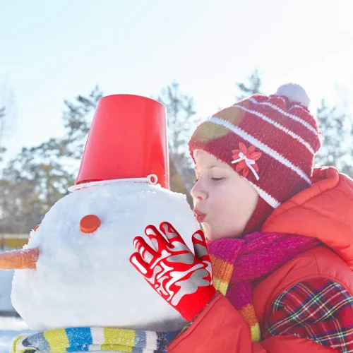 Miniatura 19 de Hicdaw 6 pares de guantes de invierno para niños, guantes de punto elásticos y cálidos para niños o niñas