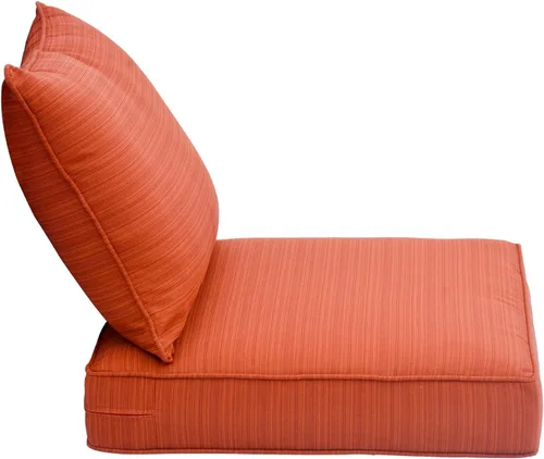 Miniatura 14 de ovios Cojines para muebles de patio al aire libre con funda extraíble, sofá, sofá biplaza, asiento y respaldo, juego de cojines gruesos impermeables
