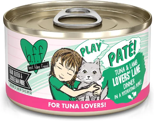 Miniatura 16 de B.F.F. PLAY - Best Feline Friend Paté Lovers, Aw Yeah!, Atún & Chicken Check Please! con atún y pollo, lata de 2.8 onzas (paquete de 12)