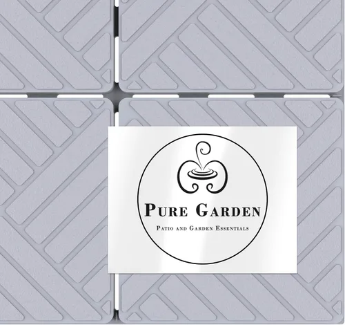 Miniatura 7 de Pure Garden 50-LG1169 - Azulejos para patio y terraza, diseño de diamantes entrelazados para suelos, resistentes a la intemperie, para exteriores