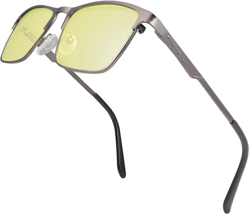 Miniatura 12 de YIMI Lentes de bloqueo de luz azul, lentes de computadora para juegos para mujeres y hombres, antirreflejos, protección UV, bisagra de resorte