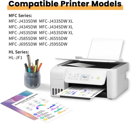 Miniatura 3 de LC406 - Cartucho de tinta de repuesto para Brother LC406 LC406XL LC 406 XL, compatible con Brother MFC-J4335DW MFC-J4535DW MFC-J5855DW MFC-J6555DW