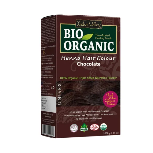 Miniatura 11 de Tinte para cabello de henna marrón claro 100% puro y natural de Indus Valley