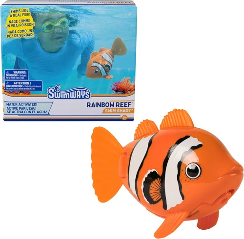 Miniatura 8 de SwimWays Juguete de pez de arrecife arcoíris, accesorios de natación para niños y juguetes acuáticos, juguetes para aprender a nadar en la piscina