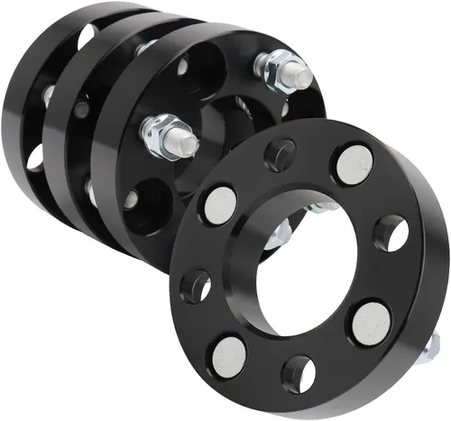 Miniatura 18 de IRONTEK Espaciadores de rueda de 4 x 4 pulgadas, espaciadores forjados de 1 pulgada con orificio de cubo de 2.598 in, pernos de 1/2 pulgadas x 20