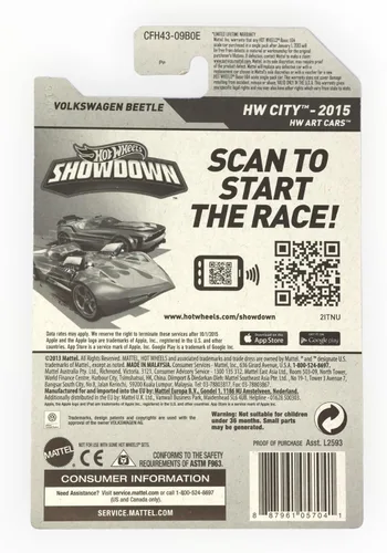 Miniatura 2 de Hot Wheels 2015 HW City Art Cars Búsqueda del tesoro Volkswagen VW Escarabajo Bug Rosa Paz Hippy