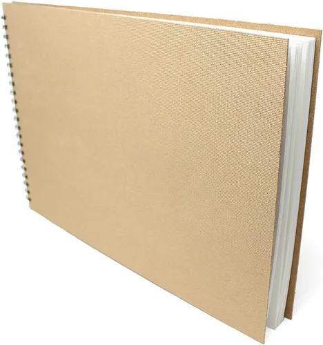 Artway Enviro - Cuaderno de bocetos A3 encuadernado en espiral - Paisaje - 70 caras/35 páginas de papel reciclado de 6.00 oz/m² - Cuaderno de Blanco