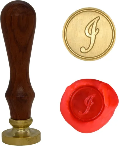 Miniatura 15 de Wax Seal Stamp Letter A-Z, Alphabet Initial Sealing Stamp for Christmas & Thanksgiving Cards, Wedding Invitation W-S-2 (Letter A)