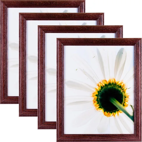 Miniatura 11 de Craig Frames Wiltshire 236 - Portarretratos de madera dura con un solo color blanco, muestra una impresión de 4 x 6 pulgadas con el paspartú o 5 x 7