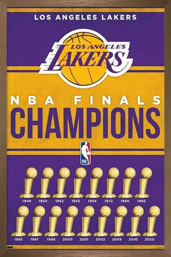 Miniatura 16 de Trends International NBA Los Angeles Lakers - Póster de pared de Champions 23, 22.4 pulgadas de largo x 14.7 pulgadas de ancho, versión enmarcada