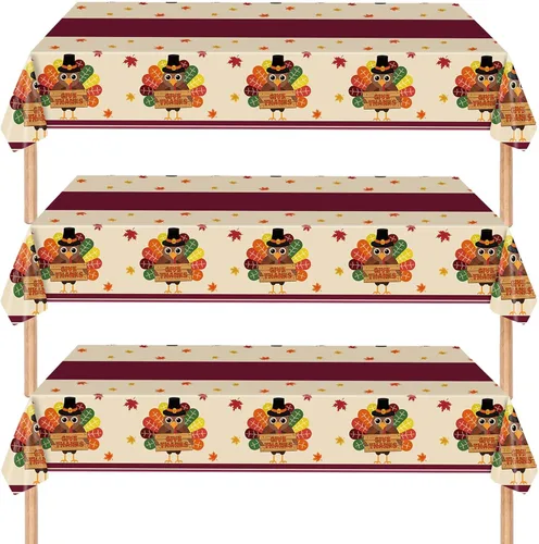 Miniatura 8 de Qpout Paquete de 3 decoraciones de fiesta de cumpleaños con diseño de helado "I was 6 Now I'm 7", mantel de plástico desechable de cumpleaños 6-7