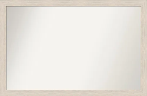 Miniatura 256 de Amanti Art Espejo de baño blanco para sobre el fregadero, 30 x 35 pulgadas, espejo de tocador rectangular estrecho de Eva de oro blanco, marco