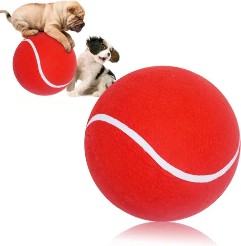 Miniatura 8 de Pelota de tenis grande para perros Banfeng, pelota de deporte gigante de 24 cm para perros, juguete interactivo para mascotas, regalo de cumpleaños