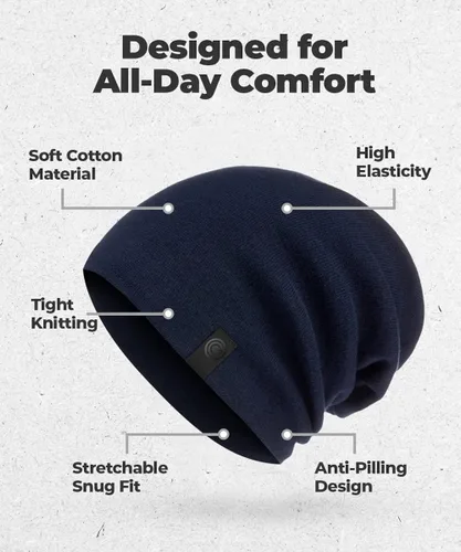 Miniatura 4 de Gorro cálido y holgado Gorro diario deliciosamente suave en cuchillo fino
