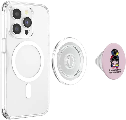 Miniatura 4 de Venezuela Heritage American grown with Venezuelan Roots PopSockets MagSafe PopGrip for iPhone