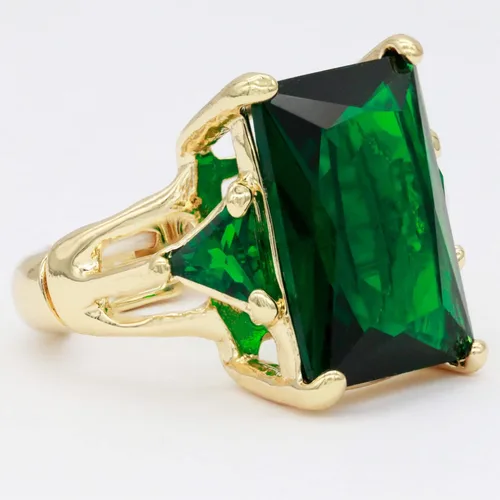 Miniatura 8 de Lavencious Anillos grandes y radiantes con piedras CZ elásticas para mujer, talla 7-9