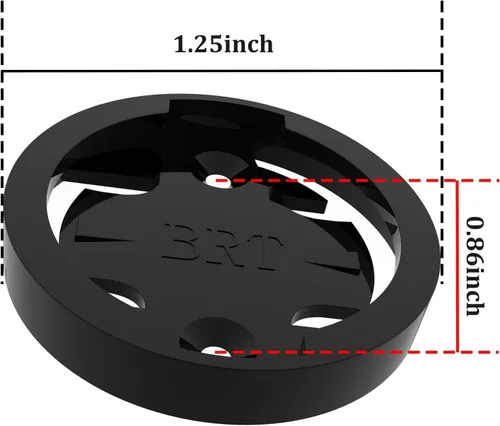 Miniatura 2 de Soporte de bicicleta para Bryton – [Paquete de 4] Adaptador de montaje compatible con Bryton Out Front Cycling Computer Mounts, base de repuesto