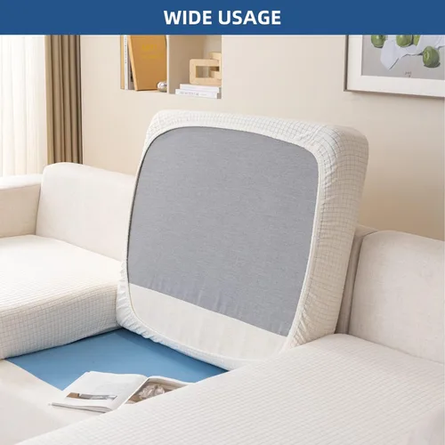 Miniatura 7 de Eismodra - Funda de sofá modular y en forma de L, funda para chaise longue, funda elástica mágica para sofá de 3 cojines en forma de L, funda
