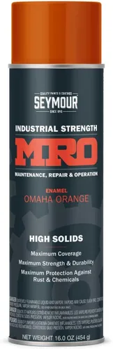 SEYMOUR 620-1450 Industrial MRO - Pintura en aerosol de alto contenido de sólidos, naranja Omaha, 16 onzas (paquete de 1)