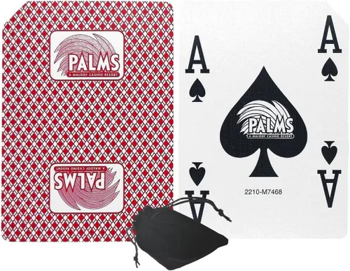 Miniatura 6 de Cyber-Deals Authentic Las Vegas Casino Table-Played Playing Cards – 52 Cards Each, No Jokers – Variety of Casinos & Colors Aliante - White/Blue