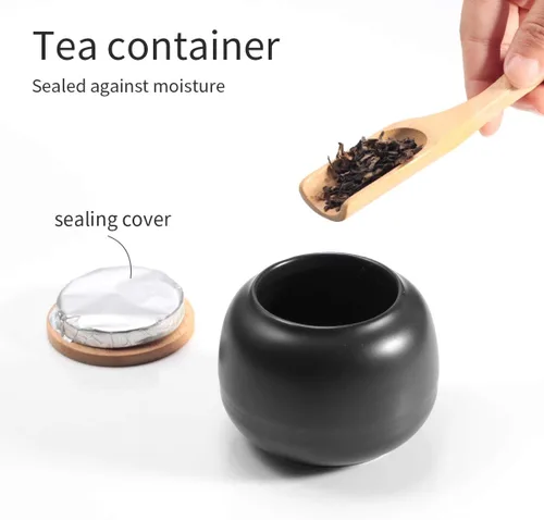Miniatura 5 de Juego de Tetera y Tazas de Té Chino con Bandeja e Infusor - Juego de Té de Cerámica de Viaje, Tetera de Porcelana, Portátil Todo en Una Bolsa