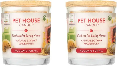 Miniatura 24 de One Fur All, Pet House - Vela 100 % cera de soja, eliminador de olores de mascotas para el hogar, velas aromáticas, no tóxicas y ecológicas