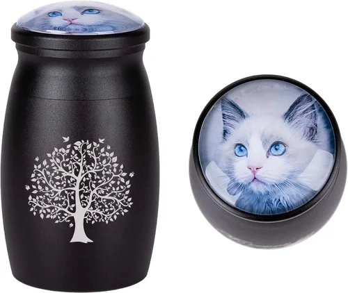 Miniatura 30 de Bivei Urnas pequeñas para cenizas humanas, urna personalizada de recuerdo con foto y texto para hombres y mujeres, mini urnas para adultos