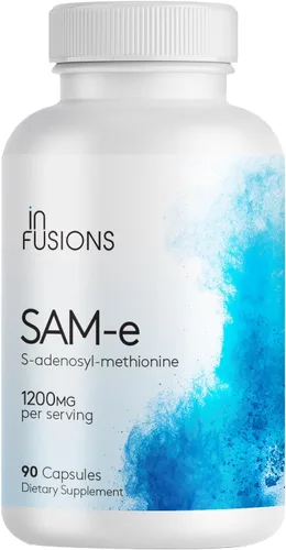Infusiones Máxima Fuerza Pure SAM-e 1200mg 90 Cápsulas Vegetales (S-adensoil-metionina)