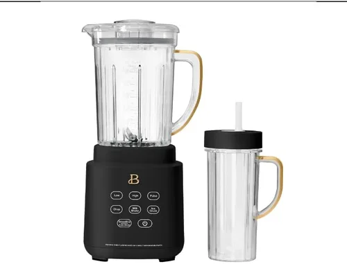 PowerExact - Sistema de licuadora activado por tacto de alto rendimiento con vaso On The Go de 20 onzas (negro)