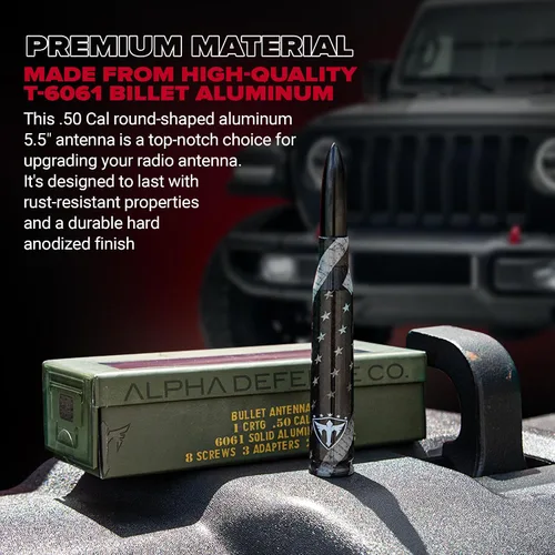 Miniatura 3 de S A Alpha Defense – Paquete de 1 antena con forma de bala y 2 protectores faciales