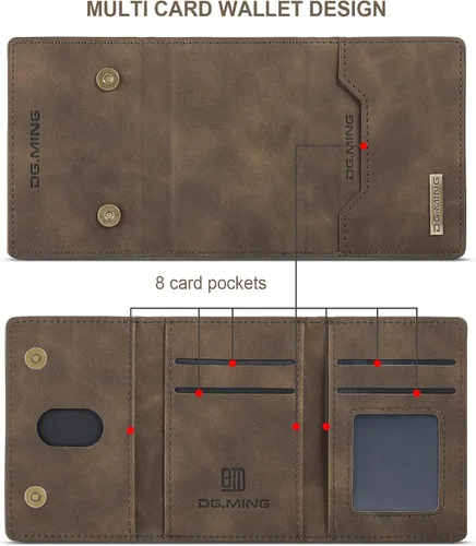 Miniatura 3 de Funda de piel desmontable 2 en 1 para Samsung Galaxy S22 Ultra 5G con bolsillo para tarjetero, fundas delgadas para teléfono de 6.8 pulgadas