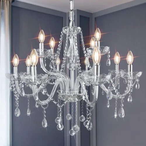 Miniatura 11 de Apliques de Pared de Cristal Luces de Pared Elegantes Lámpara de Pared de Cristal Gris Retro Juego de 2 Candelabro de Estilo Europeo Adecuado