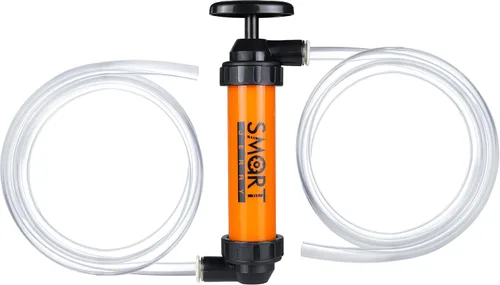 SMART JERRY - Bomba de sifón para gasolina, bomba de transferencia de fluidos automotriz, kit de bomba anticongelante RV, bomba de transferencia de