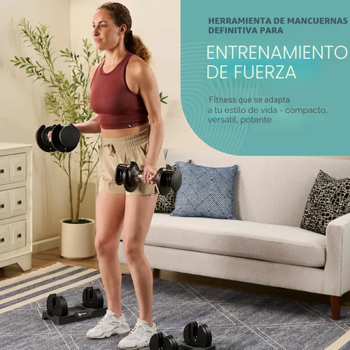 Miniatura 9 de Lifepro Adjustable Dumbbells Set – Quick Adjustment, Anti Slip Handle – Space Saving & Strength Training Weights for Home Gym Exercise & Fitness Par