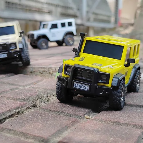 Miniatura 8 de LDARC 1:43 Escala Mini RC Crawler RTR RC Camión de Roca 4x4 2.4GHZ Grado de Pasatiempo Control Remoto Modelo de Vehículo RC Buggy, Viene con una
