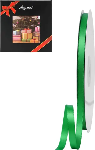 Miniatura 23 de LIUYAXI Cinta de Satén Dorada de Doble Cara 1/4" X 50 Yardas, Cintas Perfectas para Manualidades, Envoltura de Regalos, Fabricación de Lazos y Más