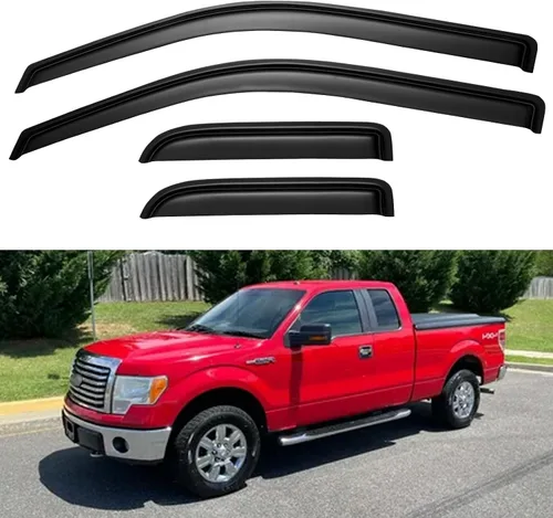 Miniatura 9 de Viseras de Lluvia para Ventanas para Chevy Silverado/GMC Sierra 1999-2006 1500/2500/3500/2500HD, Viseras de Ventilación para Ventanas Sombras