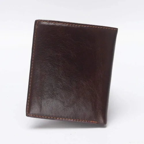 Miniatura 29 de Hombres Cool Eagle Wolf Caballo Totem Cuero Vaca Vertical Cartera Cremallera Multi-tarjeta Titular, Tótem de caballo, Minimalista