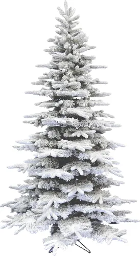 Miniatura 14 de Fraser Hill Farm - Árbol de Navidad preiluminado Mountain Pine de 6.5 pies, con luces inteligentes incandescentes blancas, muy nevado, follaje