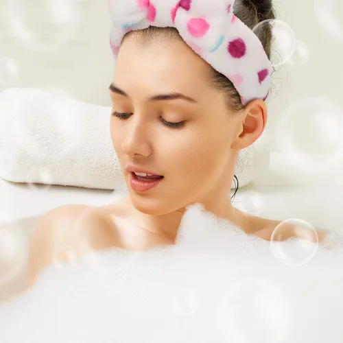 Miniatura 7 de 3 unidades de banda elástica de pelo, ajustable, para maquillaje, diadema, para lavado, Spa, Yoga, deportes, ducha, tratamiento facial, para niñas