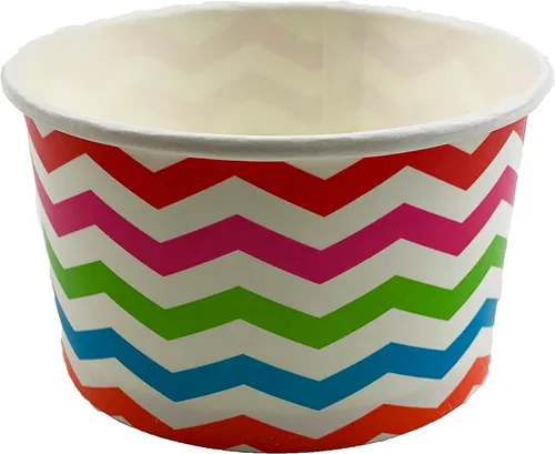 Miniatura 6 de Heyiwell Vasos de papel de 16 onzas para helado y yogur congelado, cuencos de postre, aperitivos para alimentos calientes o fríos, 50