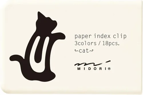 Miniatura 2 de Midori Clip de índice, gato, 3 colores surtidos (43235006)