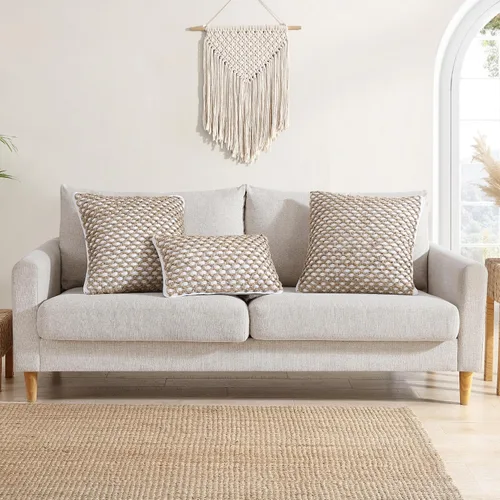 Miniatura 9 de Boho Living Jada - Funda decorativa para almohada, incluye acento, diseño tejido premium, decoración para sala de estar, (2) funda de almohada de 20