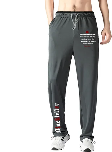 Miniatura 34 de Pantalones deportivos para hombre con bolsillos con cremallera, pantalones deportivos ligeros, pantalones de entrenamiento holgados atléticos