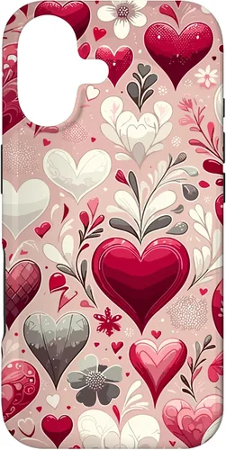 Miniatura 32 de Funda romántica para iPhone 11 Pro Max con corazones encantadores para el día de San Valentín