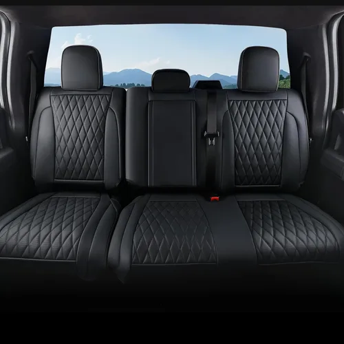 Miniatura 16 de Coverado Funda de asiento de cuero, ajuste personalizado para fundas de asiento Ford F150, fundas de asiento para camioneta Ford F150 impermeables