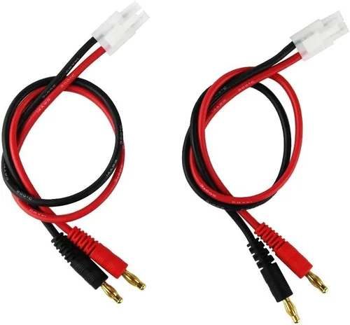 Miniatura 7 de FLY RC 2 unids EC5 conector macho a 0.157 in Banana macho enchufe Lipo batería equilibrio cable de carga 11.8 in cable de silicona cargador